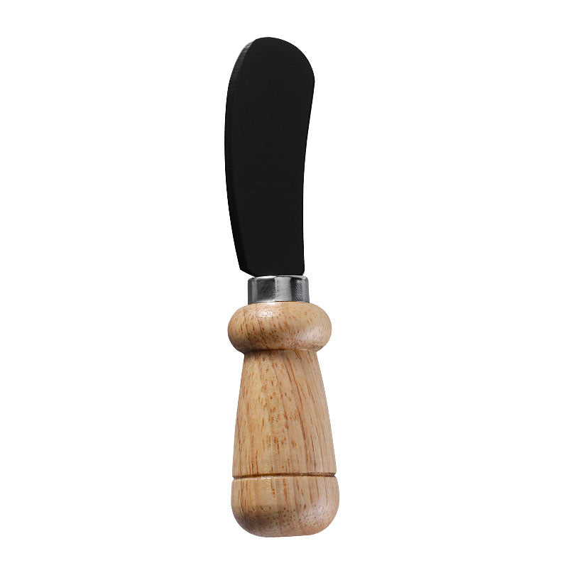Rubberwood Handle Wide Cheese Spreader