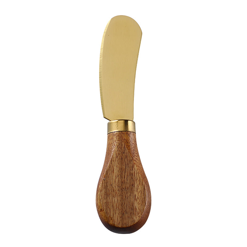 Cheese Spreader with Stainless Steel Blade & Acacia Flat Handle