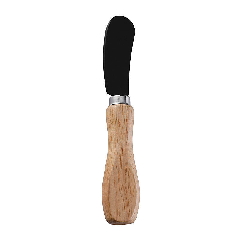 Rubberwood Handle Wide Butter Knife