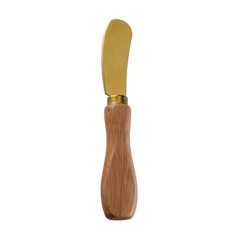 Rubberwood Handle Wide Butter Knife
