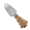 Christmas Tree Rubberwood Handle Cheese Fork