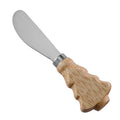Christmas Tree Rubberwood Handle Cheese Spreader