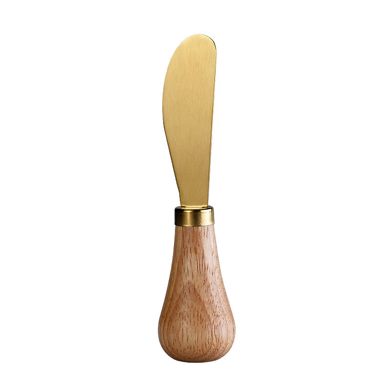 Rubberwood Handle Cheese Spreader