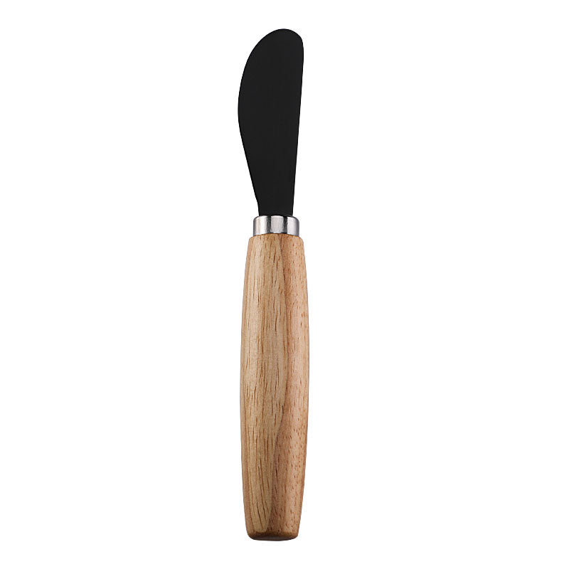 Wide Cheese Spreader with Rubberwood Handle