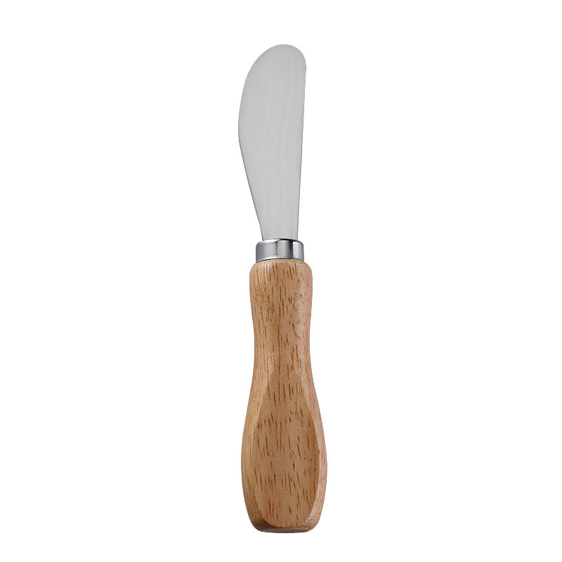 Rubberwood Handle Cheese Spreader