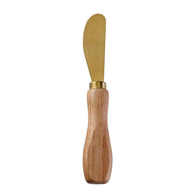 Rubberwood Handle Cheese Spreader