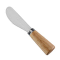 Rubberwood Handle Round-Tip Cheese Spreader