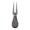 CO1>Titanium Cheese Fork with Blue Colorwood Handle