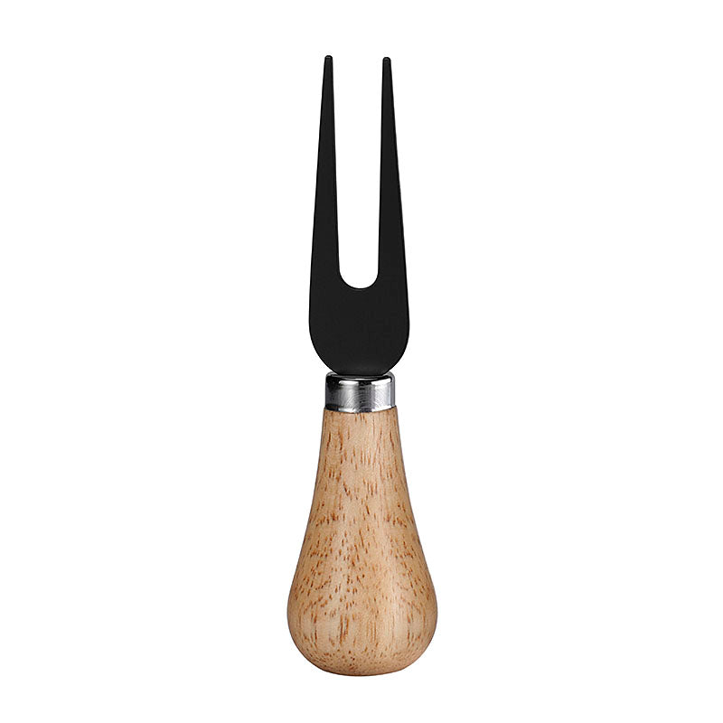 Rubberwood Handle Two-Tine Cheese Fork