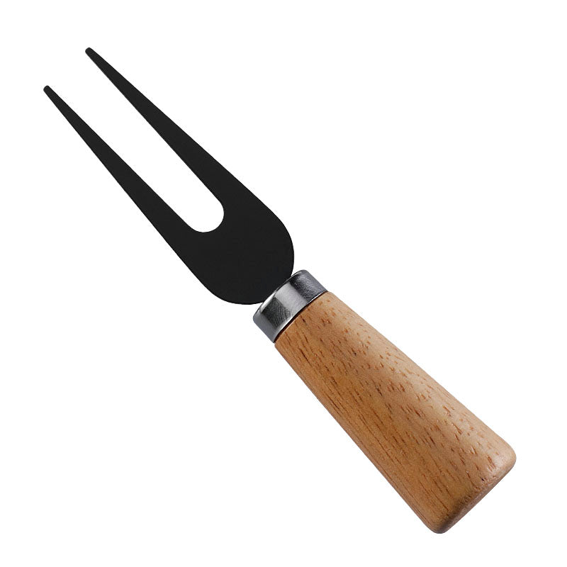 Rubberwood Handle Two-Tine Cheese Fork