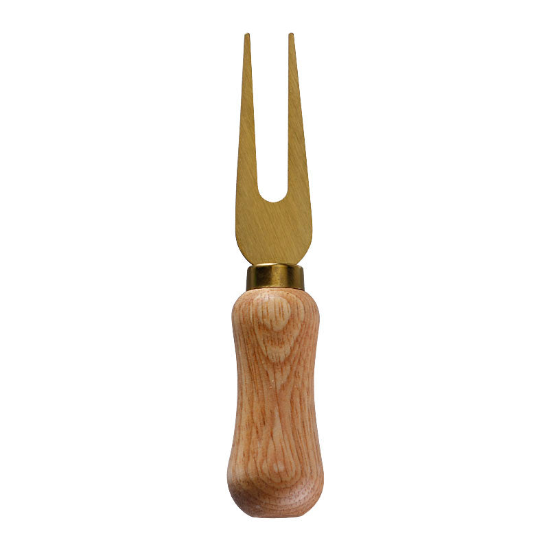 Rubberwood Handle Cheese Fork