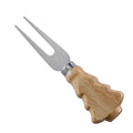 Christmas Tree Cheese Fork with Rubberwood Handle
