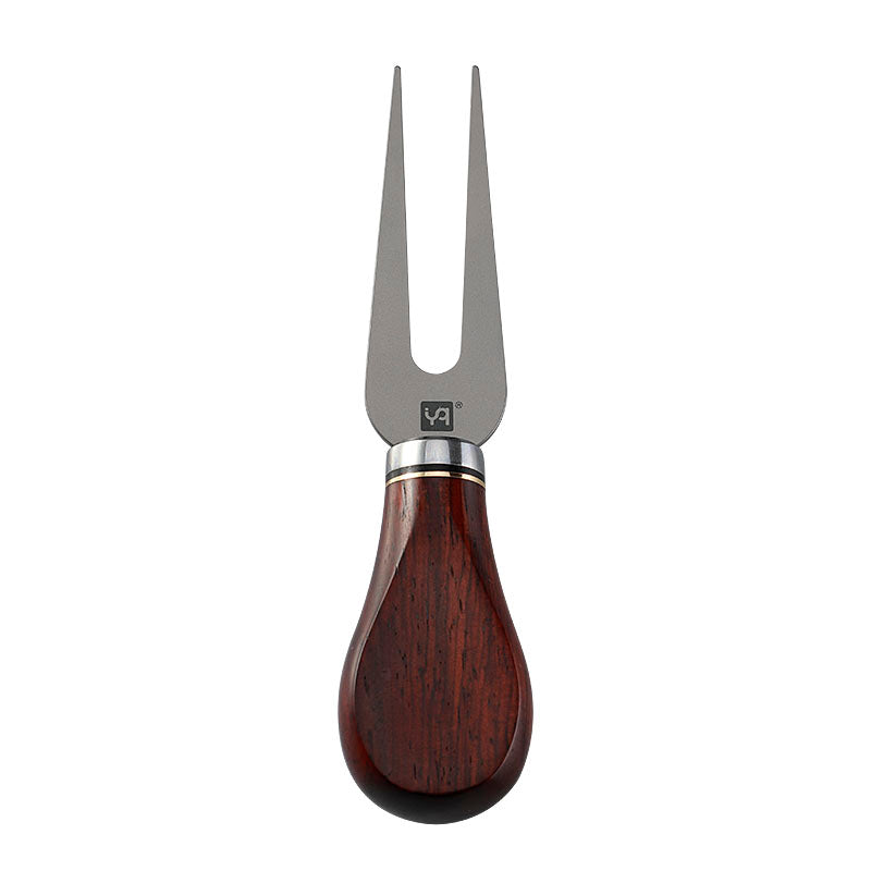 RO1>Titanium Cheese Fork with Rosewood Handle