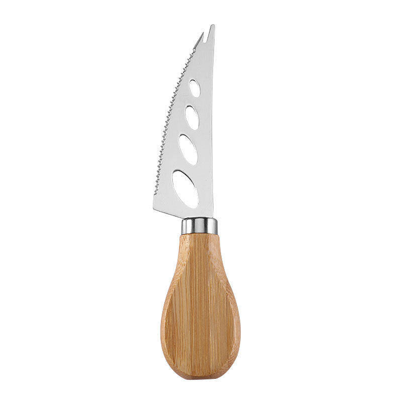 Bamboo Handle Cheese Knife Set, 6-Piece