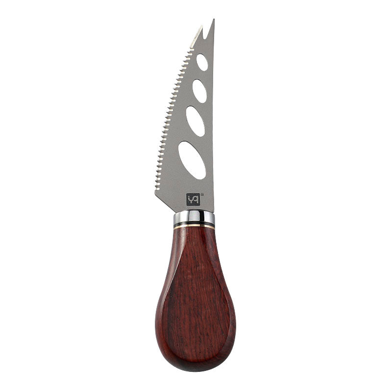 PA1>Titanium Soft Cheese Knife with Padauk Wood Handle