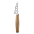 Holey Double-Sided Serrated Soft Cheese Knife with Brushed Stainless Steel Blade & Rubberwood Handle