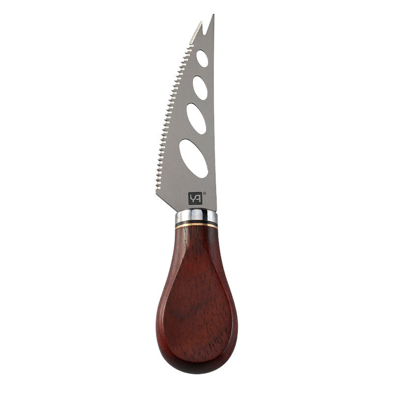 RO1>Titanium Soft Cheese Knife with Rosewood Handle