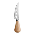 Rubberwood Handle Soft Cheese Knife with Holes