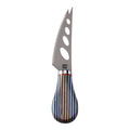 CO1>Titanium Soft Cheese Knife with Blue Colorwood Handle