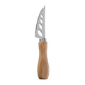 Rubberwood Handle Soft Cheese Knife with Holes
